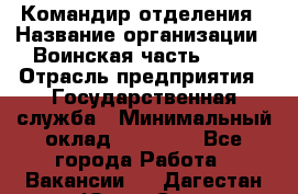 Командир отделения › Название организации ­ Воинская часть 6681 › Отрасль предприятия ­ Государственная служба › Минимальный оклад ­ 28 000 - Все города Работа » Вакансии   . Дагестан респ.,Южно-Сухокумск г.